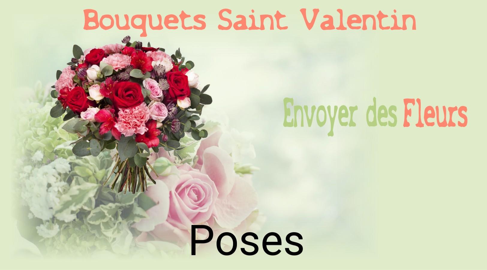 Roses de Saint-Valentin livrées à Poses